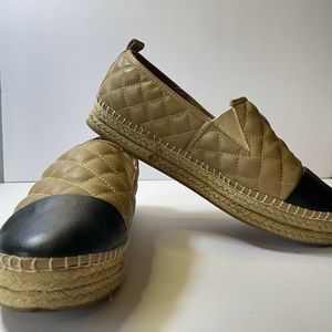 Steve Madden Palamo Espadrilles w/Woven Soles Sz 8